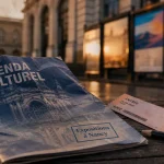 Nancy expositions : agenda culturel, ticket et crayon devant le musée