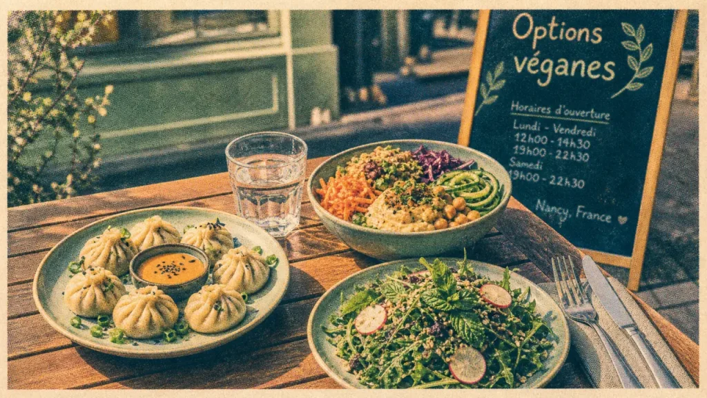 Restaurant végétarien nancy : options véganes sur table à Nancy