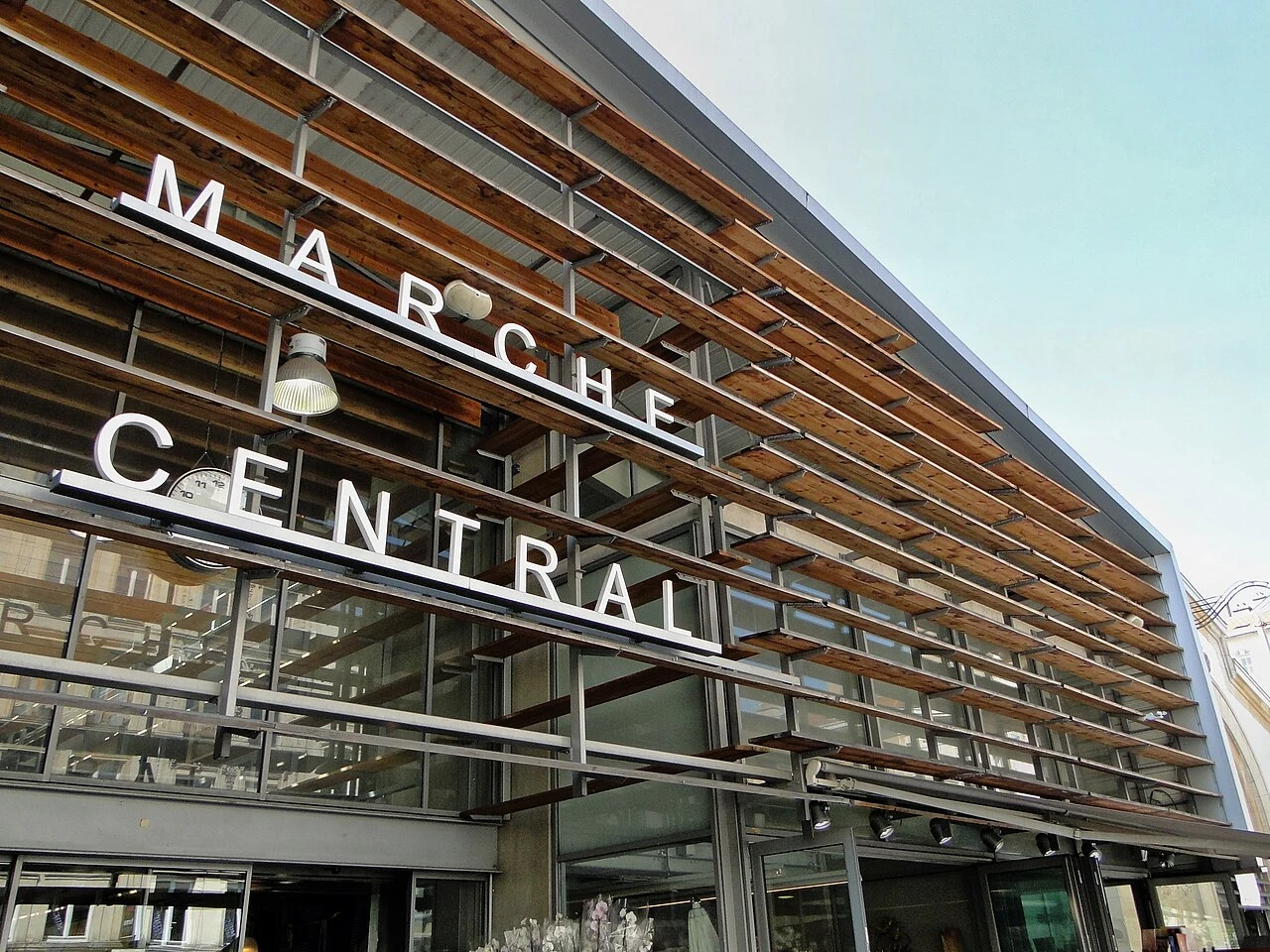 Enseigne du marché central de Nancy