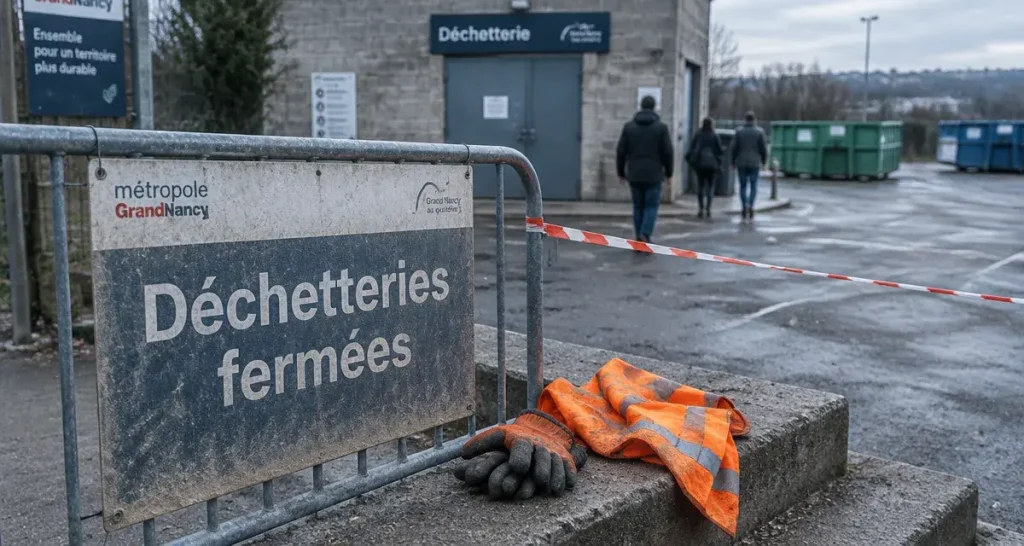 Grand Nancy : sept déchetteries fermées lundi lors d’une grève