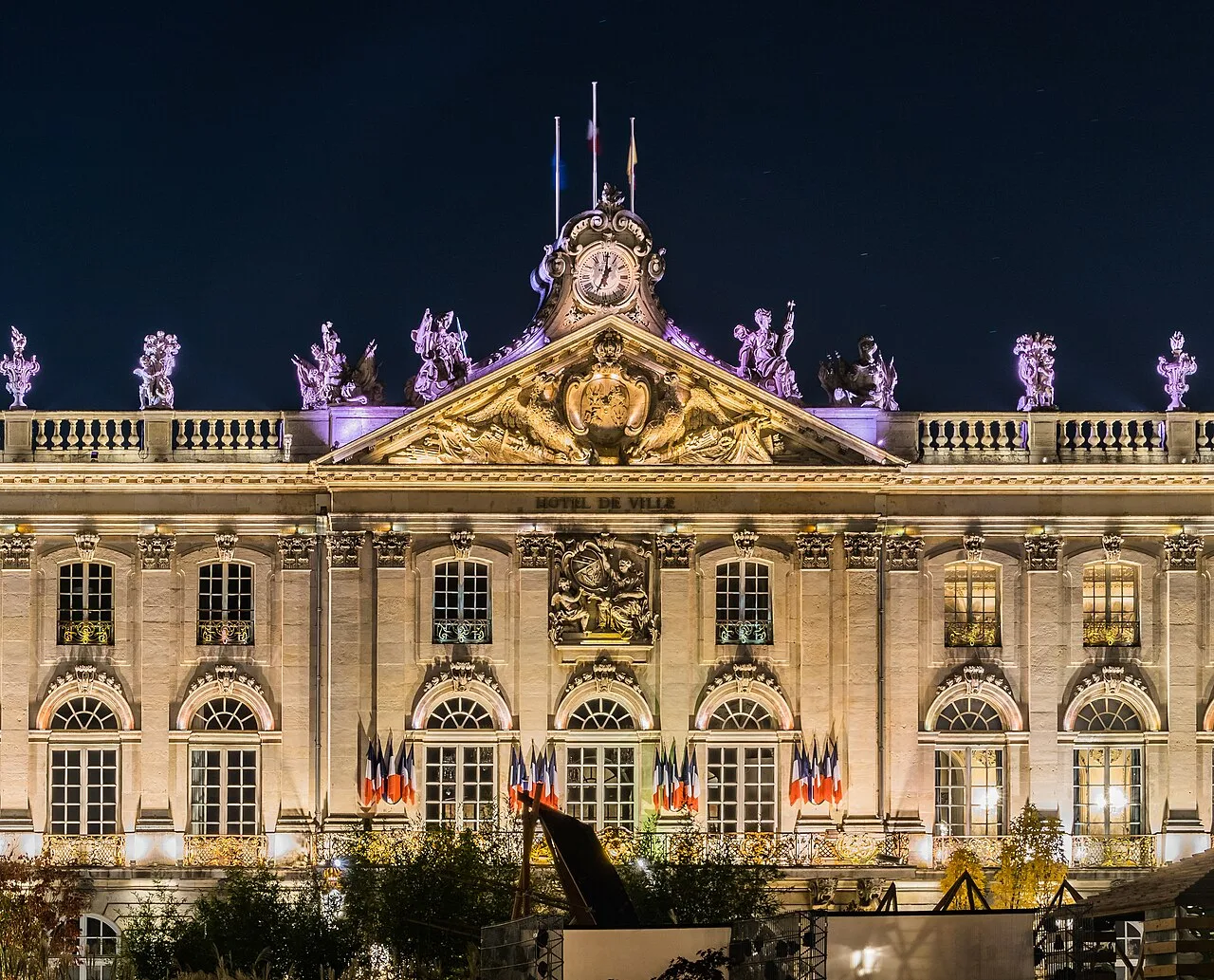 Hôtel de Ville sur la place Stanislas à Nancy