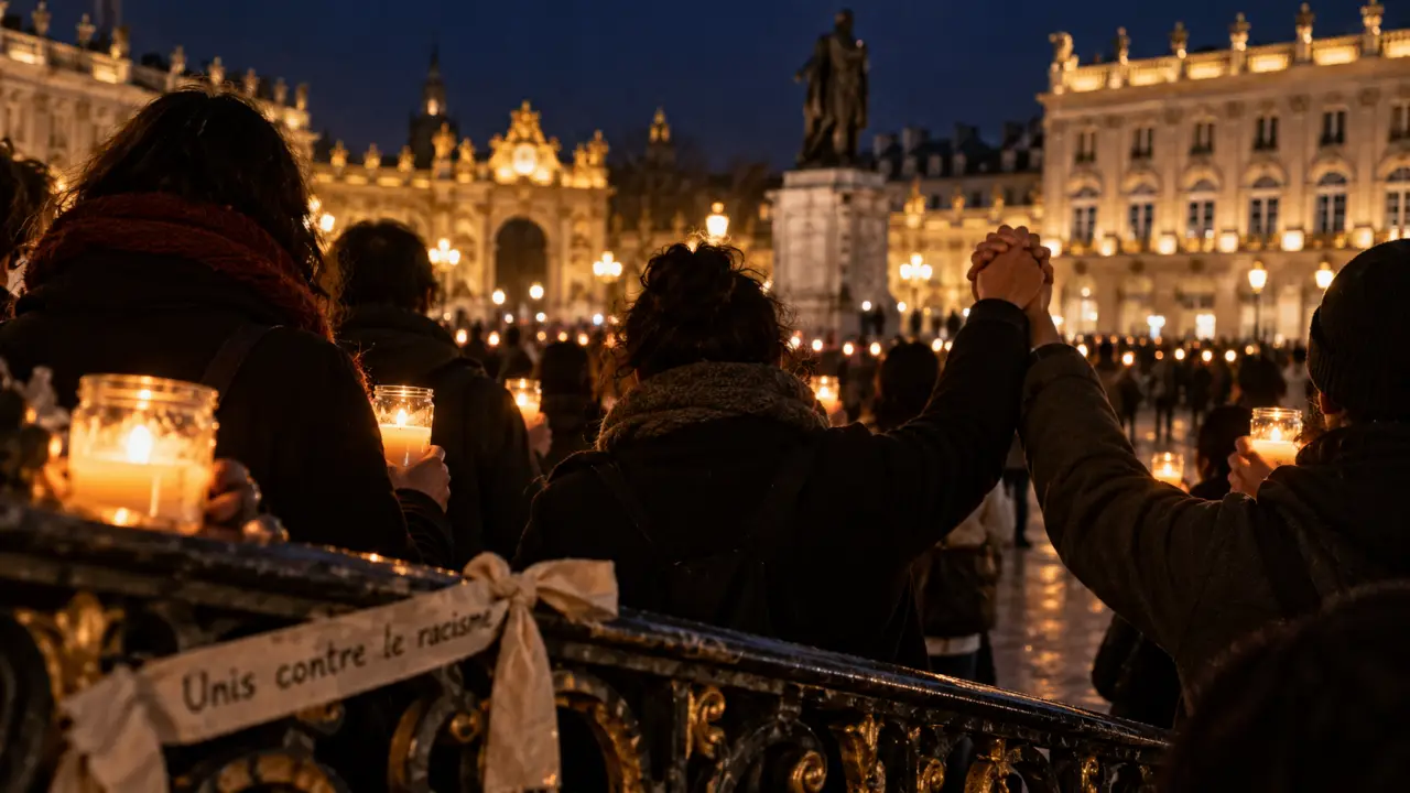 À Nancy, un hommage aux victimes de Trappes sous tension place Stanislas