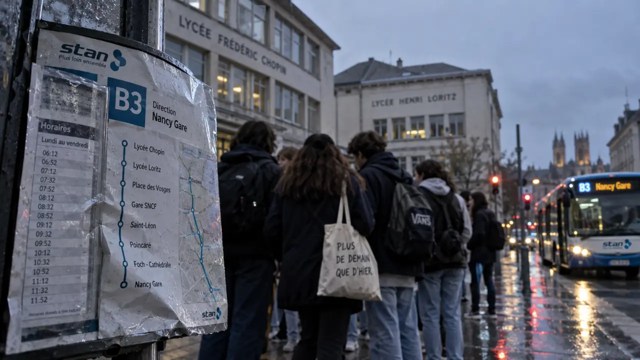 À Nancy, 16 lignes Stan déviées ce mercredi en raison d’une mobilisation lycéenne