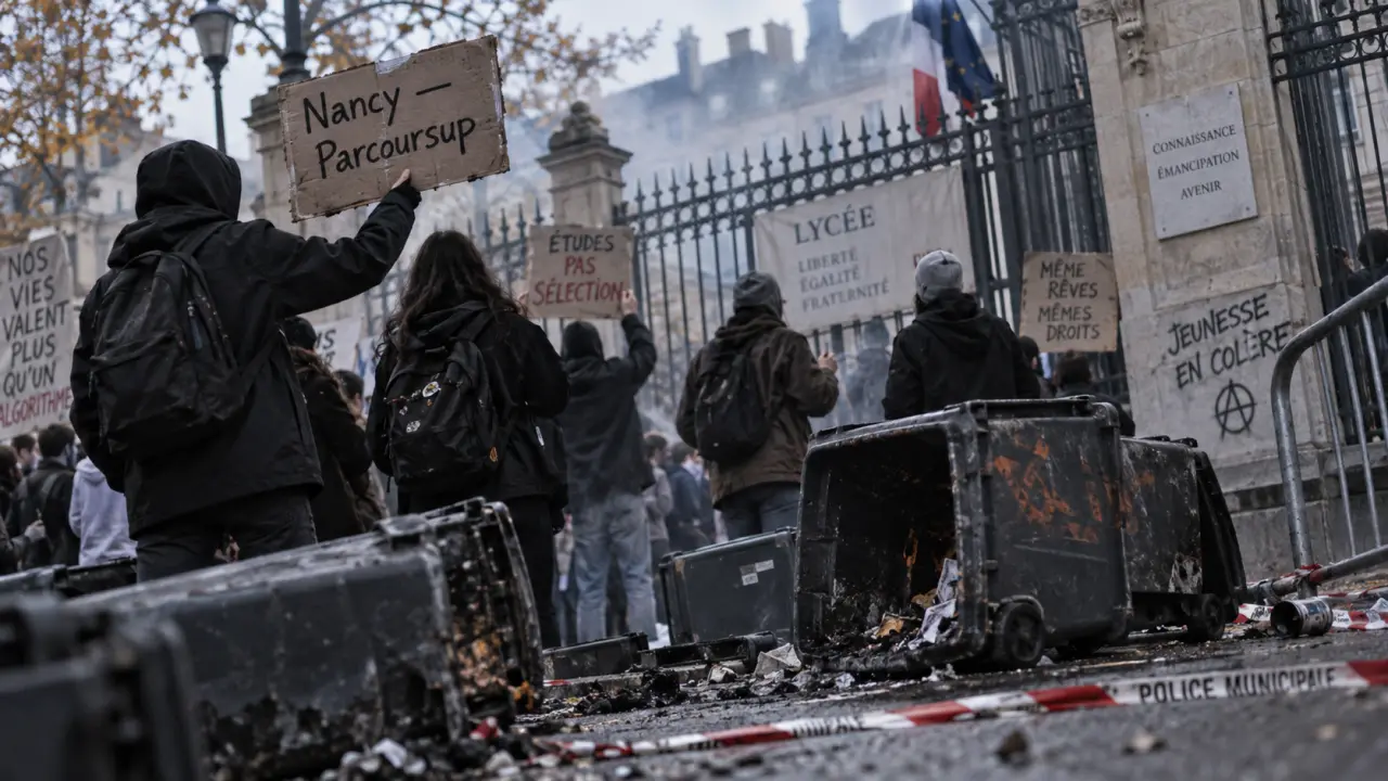 À Nancy, une mobilisation lycéenne marquée par des incidents jeudi